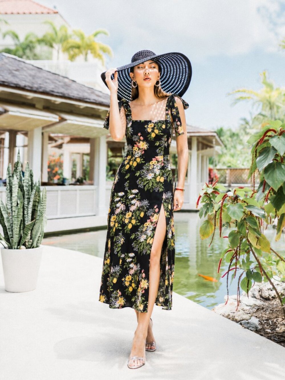 Reformation Twilight Floral Midi Dress